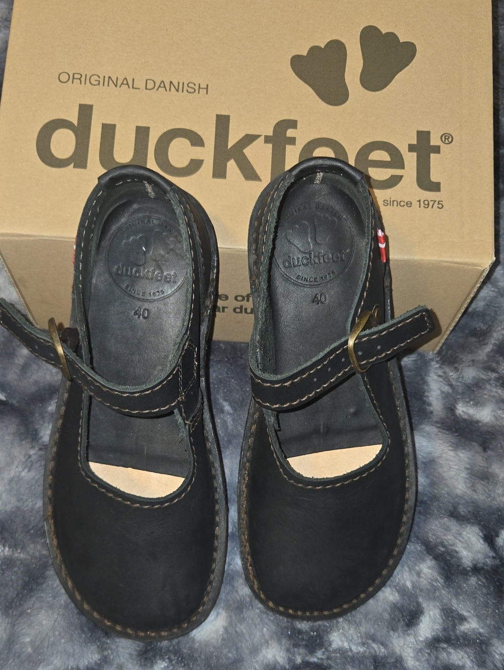 NEW Duckfeet Women's Black Mary Jane Sandals